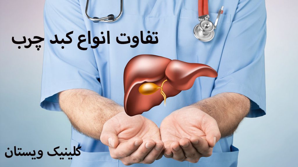 یک پزشک که تصویری انیمیشنی از کبد در دست دارد