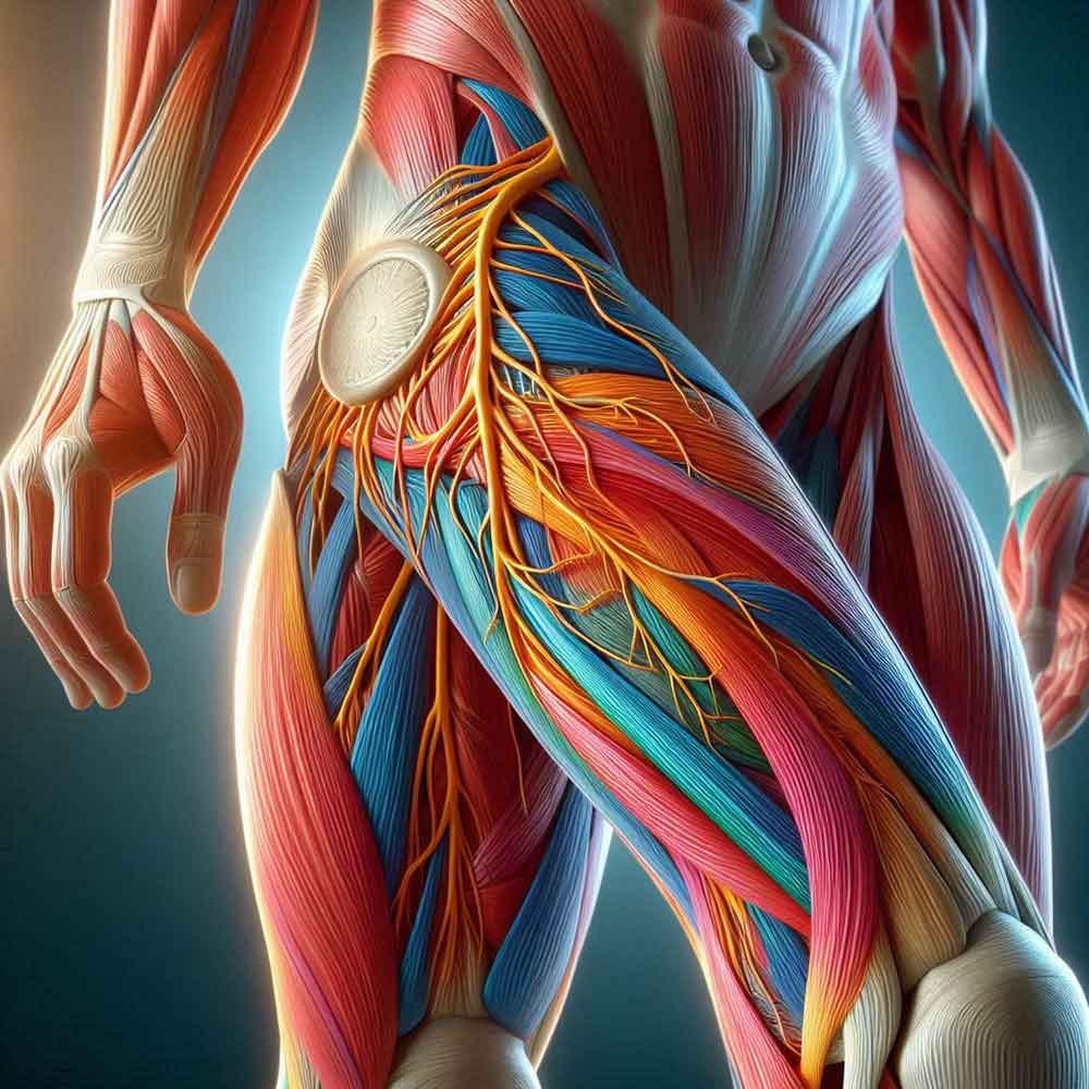 تصویر عصب و عضله های سیاتیک