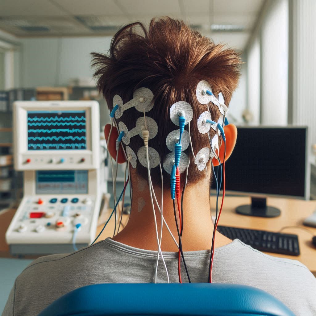 تجهیزات تست VEP شامل صفحه نمایش با الگوهای شطرنجی 