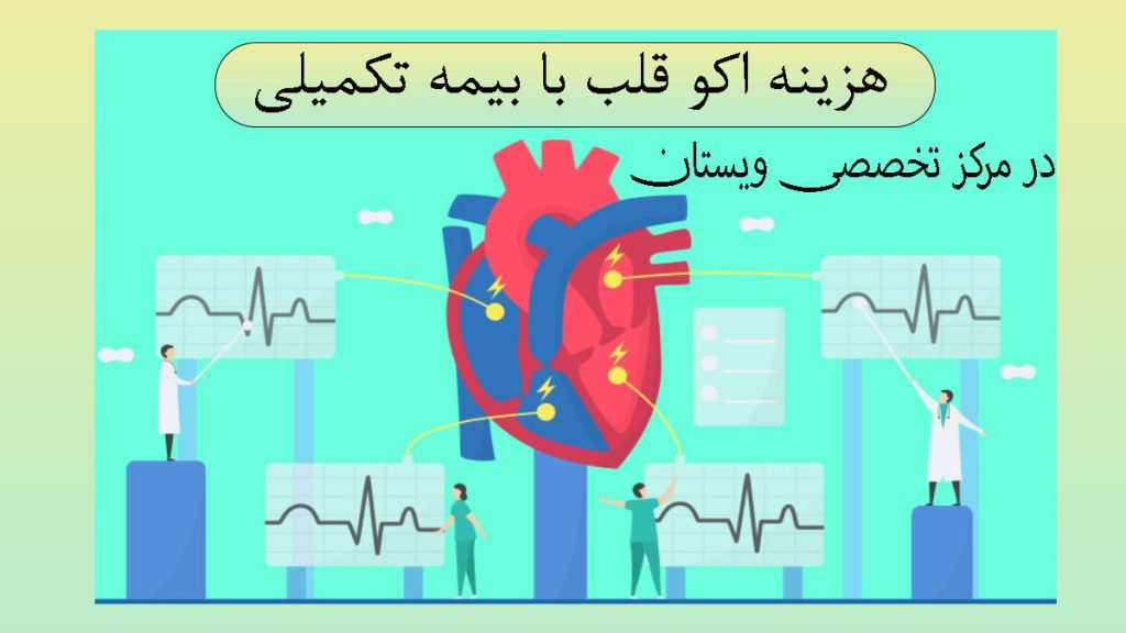 تصویر انیمیشنی-قلب بزرگ در وسط- چند پزشک در اطراف -پزشکها کوچکترند