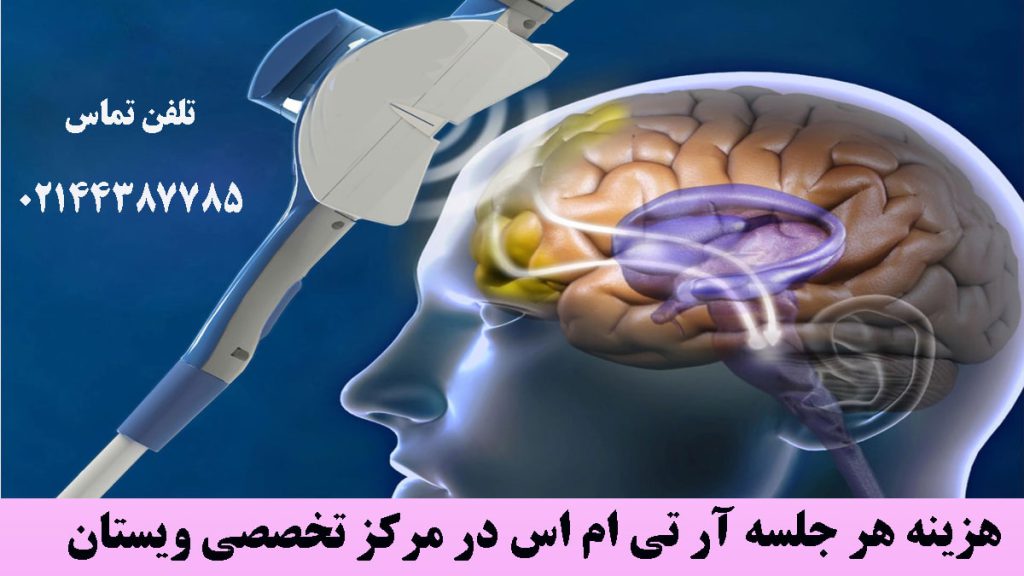 هزینه هر جلسه آر تی ام اس تصویرر انیمیشنی از دستگاه ار تی ام اس و درمان بیمار- هزینه تحریک مغناطیسی مغز