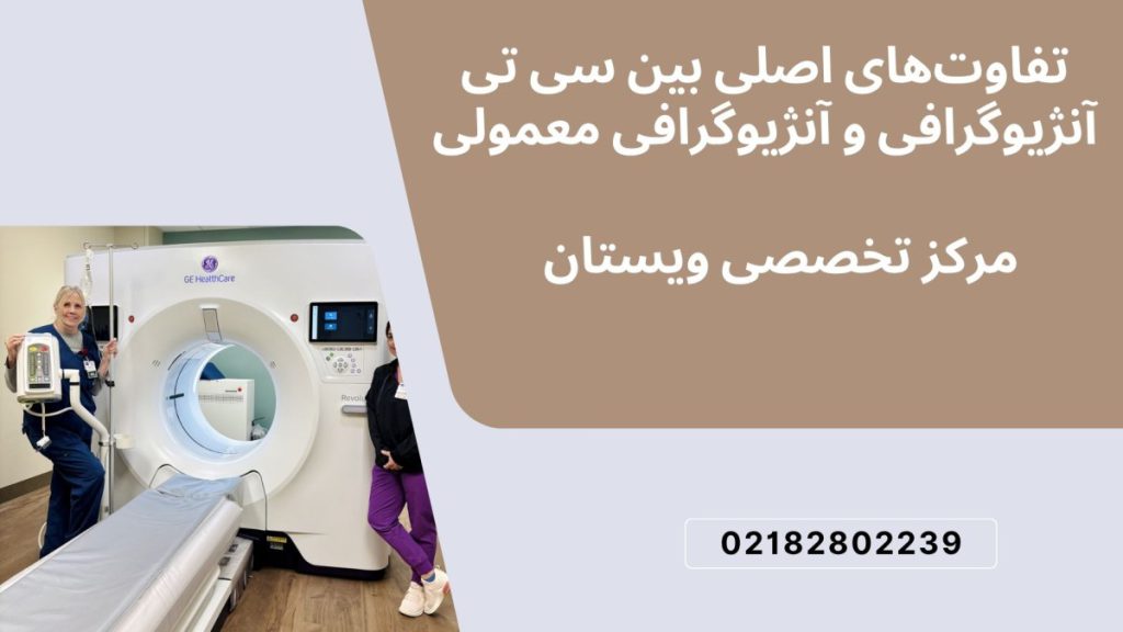 دستگاه سی تی آنژیوگرافی و دو پزشک در کنار آن